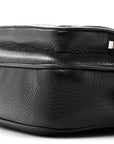Grained Calfskin Small Camera Bag Black