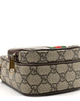 GG Supreme Monogram Web Mini Ophidia Double Zip Messenger Bag Beige New Acero