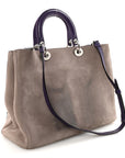 Suede Large D1ORissimo Tote Purple