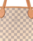 Damier Azur Neo Neverfull MM Rose Ballerine
