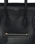 Smooth Calfskin Micro Luggage Navy Blue