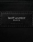 Linen Canvas Rive Gauche Zipped Pouch Black