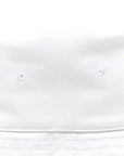 Denim Logo Bucket Hat M White