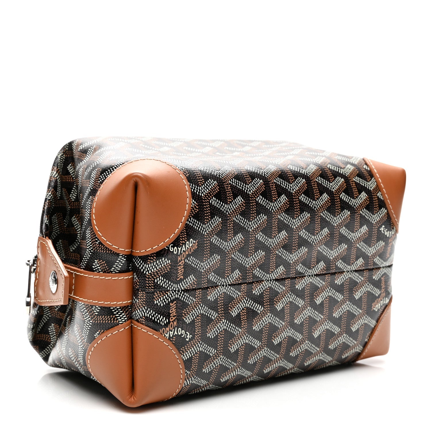 Goyardine Boeing 25 Trousse de Toilette Black Gold