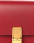 Box Calfskin Small Classic Box Flap Bag Red