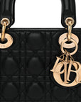Lambskin Cannage Small My ABCD1OR Lady D1OR Black