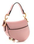 Smooth Calfskin Mini Saddle Bag Antique Pink