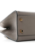 Grainy Calfskin Virtus Top Handle Tote Grey