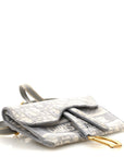 Oblique Slim Saddle Pouch Grey