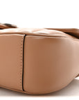 Calfskin Matelasse Aria Small GG Marmont Shoulder Bag Camelia