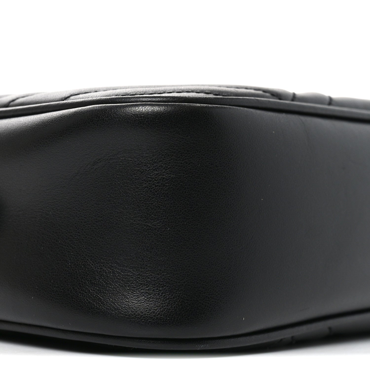 Calfskin Matelasse Small GG Marmont Chain Shoulder Bag Black