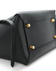 Grained Calfskin Mini Belt Bag Black