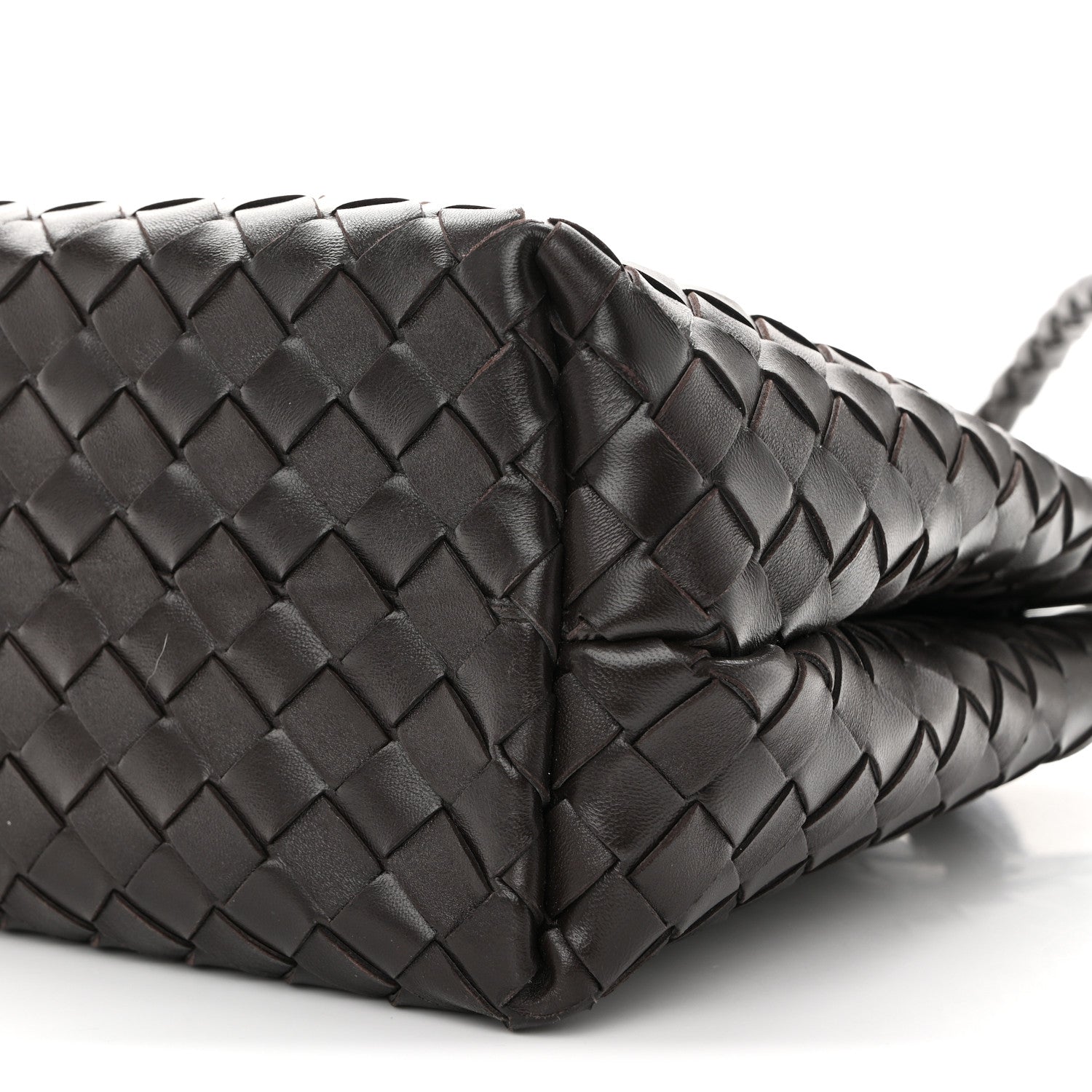 Nappa Intrecciato Medium Andiamo Shoulder Bag Fondant