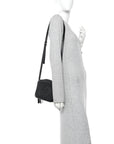 Pebbled Calfskin Small Soho Disco Bag Black