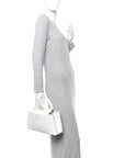 Taurillon Capucines East West MM Optic White