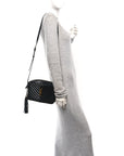 Calfskin Matelasse Monogram Lou Camera Bag Black