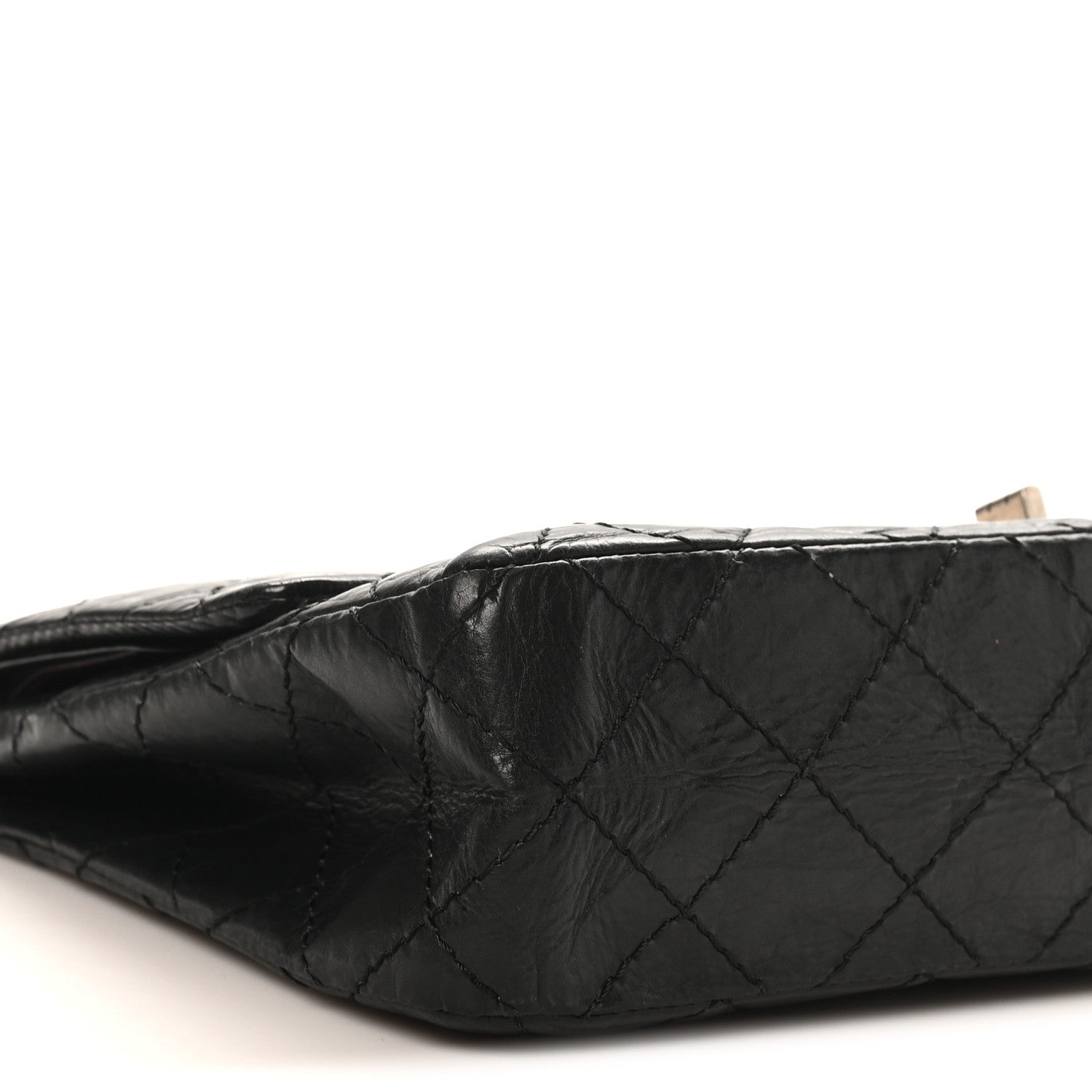 Aged Calfskin Quilted 2.55 Reissue 226 Flap Black