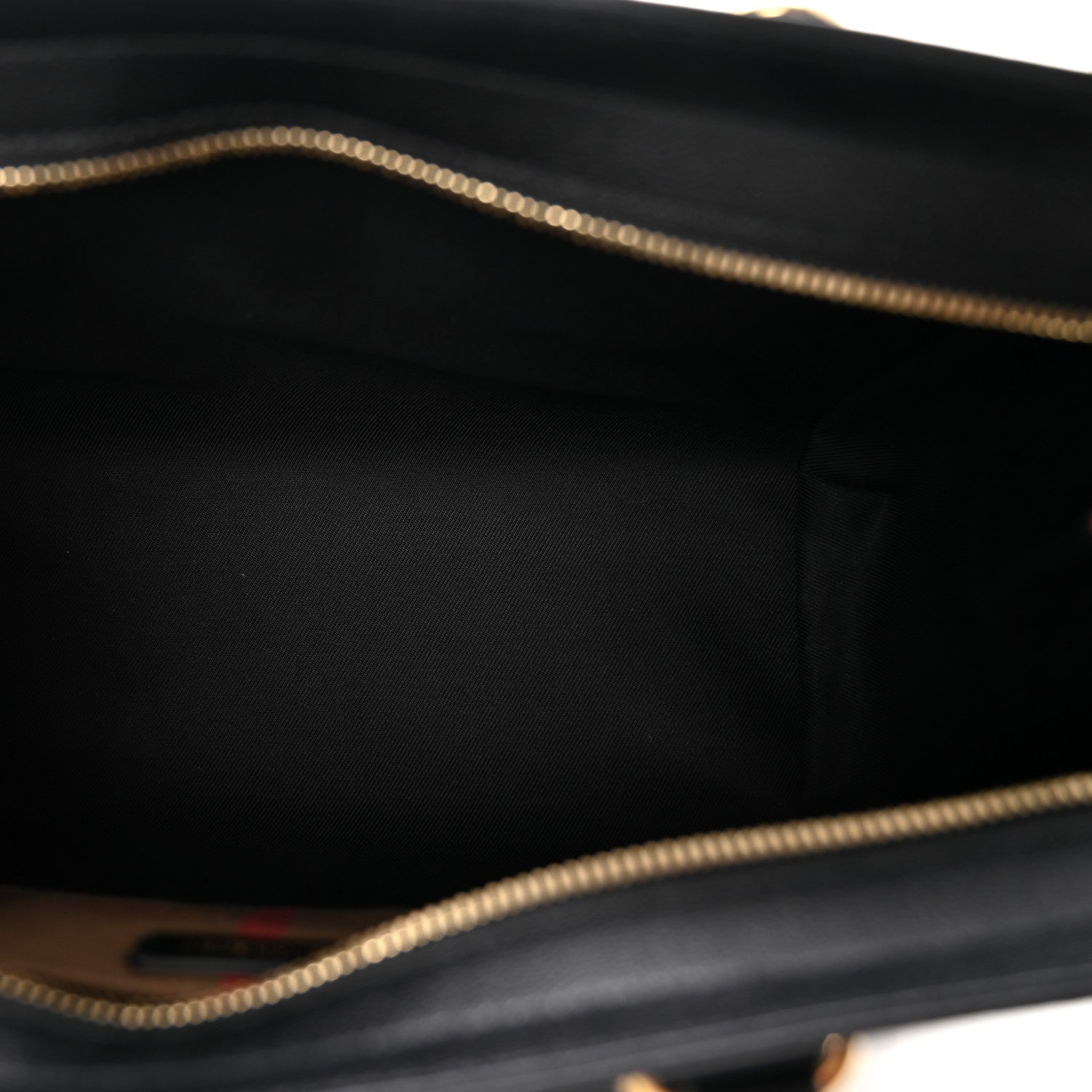Calfskin Mega Check Small Banwell Tote Black