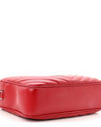 Calfskin Matelasse Monogram Lou Camera Bag Rouge Eros
