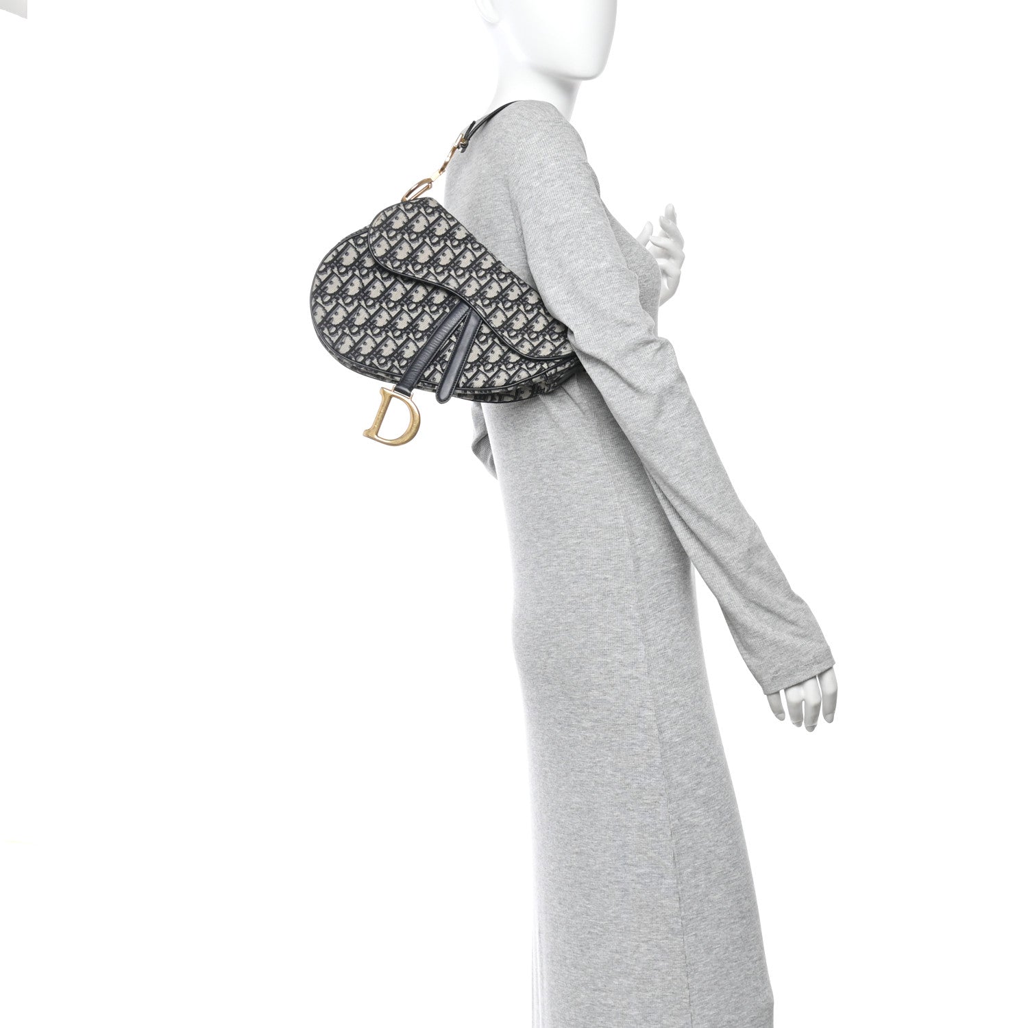 Oblique Saddle Bag Blue