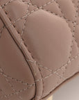Lambskin Cannage Small My ABC D1OR Lady D1OR Blush