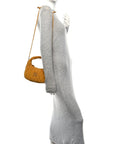 Suede Matelasse Mini Wander Hobo Whisky