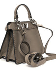Cuoio Romano Selleria Mini Peekaboo I SEE U Iconic Satchel Fettuccia