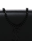 Grain De Poudre Medium Classic Monogram Monochrome Kate Satchel Black