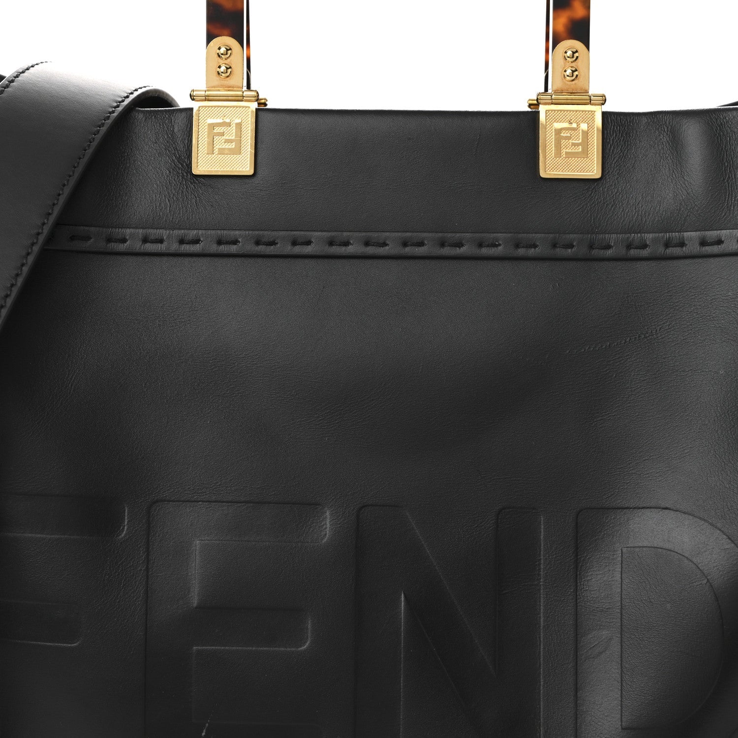 Vitello King Plexiglass Medium FNDI Sunshine Shopper Black