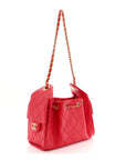 Caviar Quilted Mini CHNL 25 Handbag Red