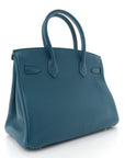 Togo Birkin 30 Bleu De Galice