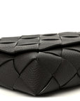 Grained Calfskin Intreccio Large Diago Crossbody Bag Fondant