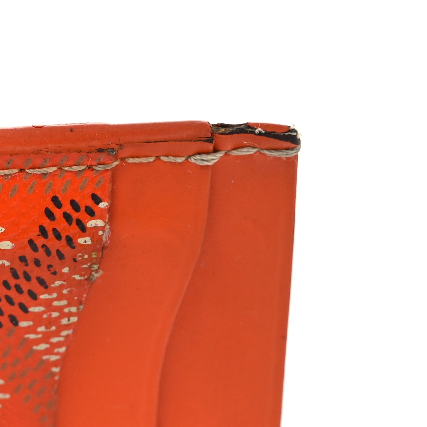 Goyardine Saint Sulpice Card Holder Orange