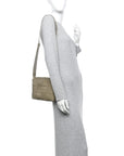 Lambskin Maxi Intrecciato Cassette Camera Bag Travertine