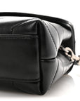Calfskin Y Quilted Monogram Toy Loulou Crossbody Bag Black