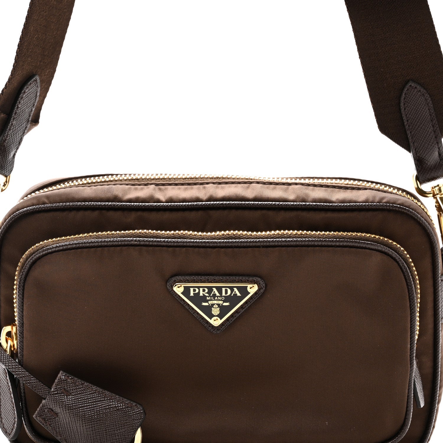 Re-Nylon Saffiano Mini Shoulder Bag Sienna