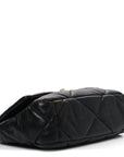Lambskin Quilted Medium CHNL 19 Flap Black