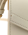Smooth Calfskin Medium Classic Monogram Cassandra Top Handle Crema Soft Rouge Legion