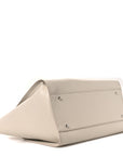Caviar Medium Studded Deauville Tote Ivory