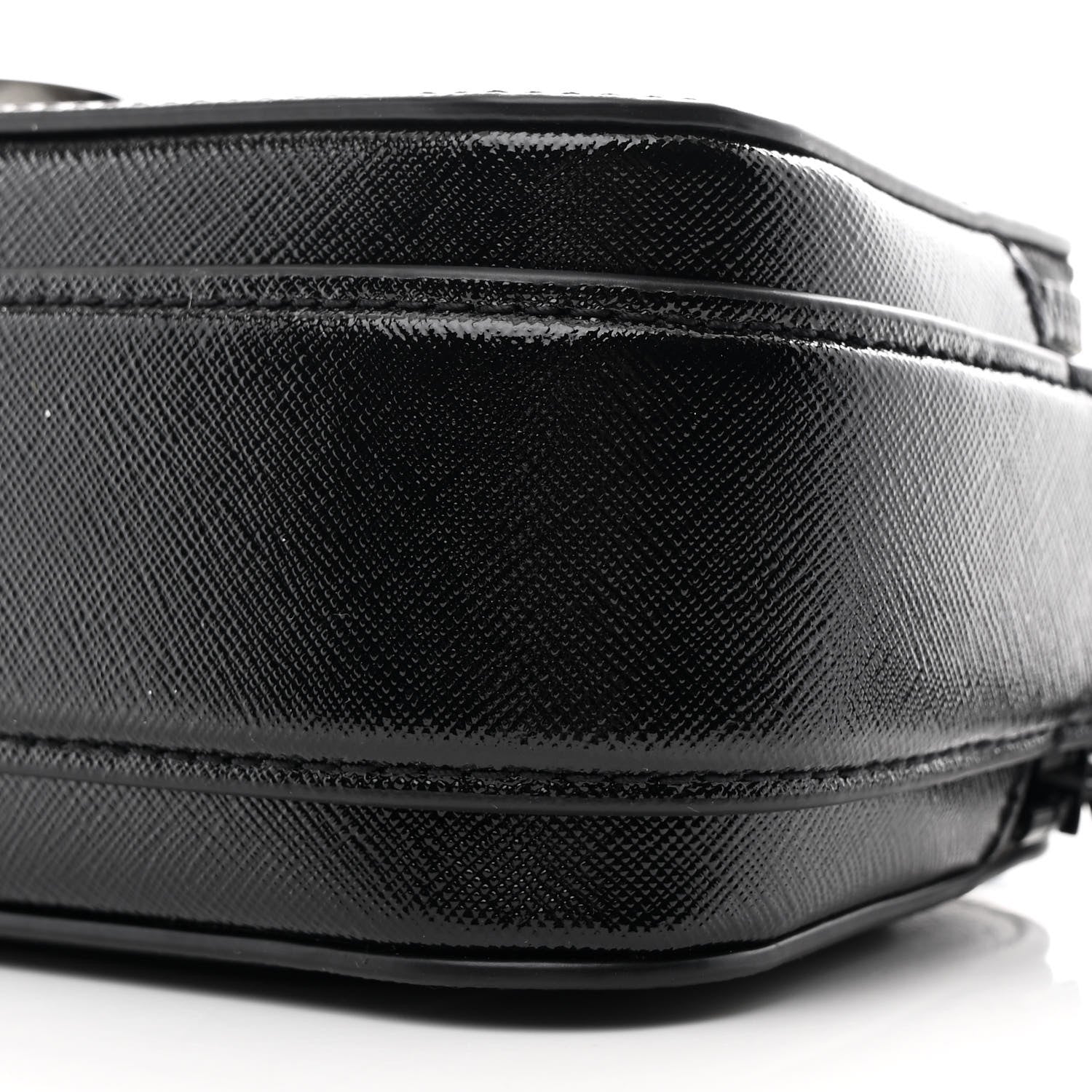 Saffiano Slingshot Shoulder Bag Black