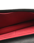 Lambskin Quilted CHNL 19 Wallet On Chain WOC Black
