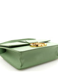 Smooth Calfskin 30 Montaigne Flap Bag Mint Green