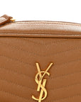 Grain De Poudre Matelasse Monogram Mini Lou Camera Bag Dark Natural
