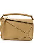 Calfskin Mini Puzzle Bag Dark Butter
