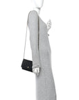 Lambskin Quilted Wallet On Chain WOC Black