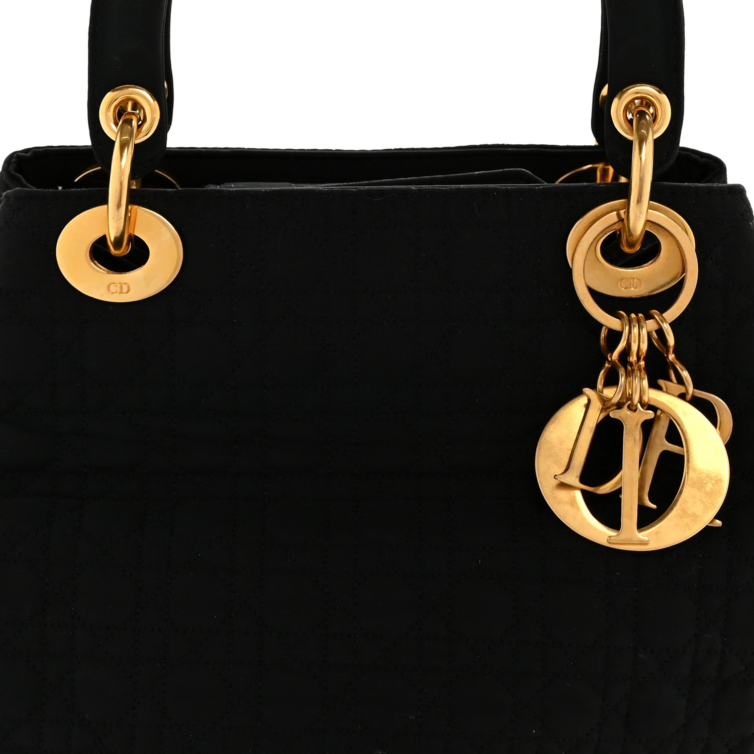 Nylon Cannage Medium Lady D1OR Black