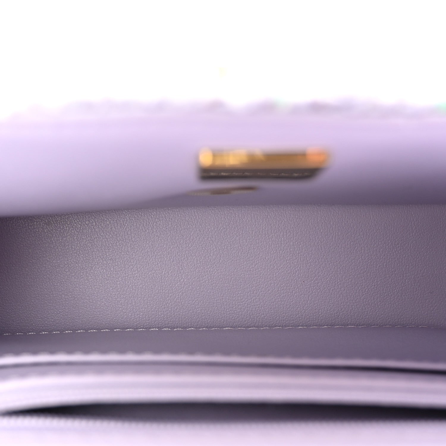 Tweed Quilted Pearl Twist Mini Rectangular Flap Purple