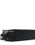 Saffiano Travel Medium Brique Crossbody Bag Black