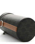 Triomphe Canvas Vertical Cylinder Bag Tan
