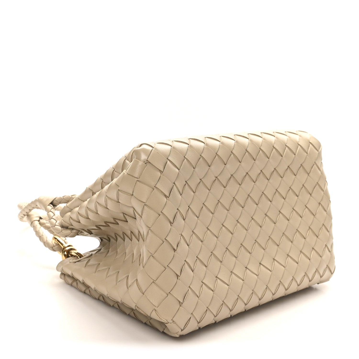 Nappa Intrecciato Medium Parachute Shoulder Bag Tufo